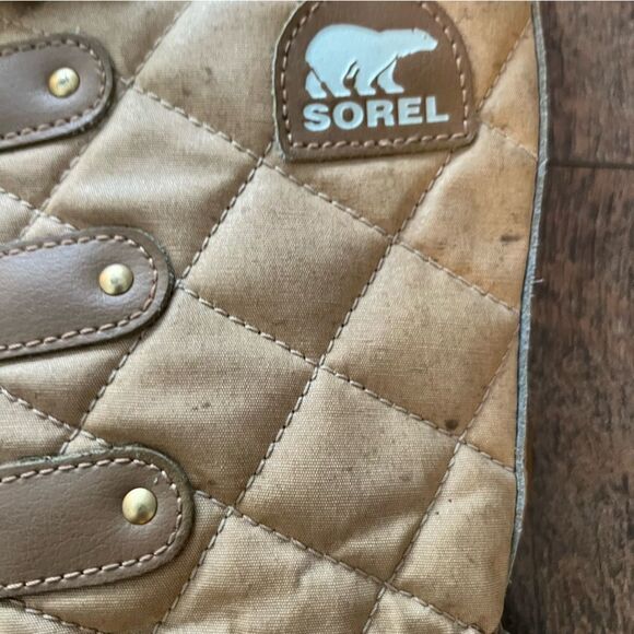 Sorel Size 8 Women’s Torino Quilted Canvas Waterproof Snow Boots - Picture 5 of 15